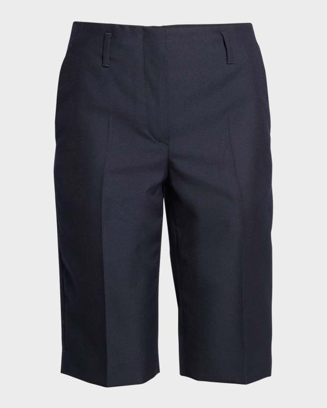 Parchia Long Wool Shorts
